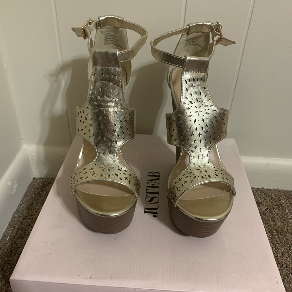 Champagne wedges 8.5 - Picture 1 of 6